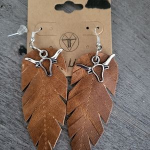 Handcrafted Leather Earings